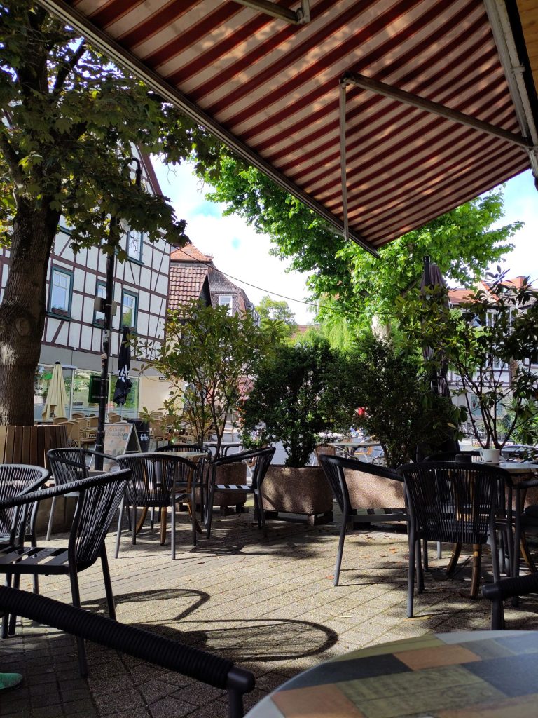 Ein Gartenrestaurant in Bensheim