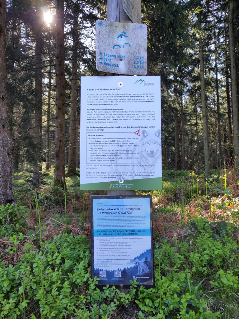Ein Warnschild
